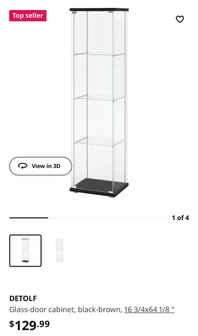 IKEA Detolf Glass Shelf $75/EACH, View more