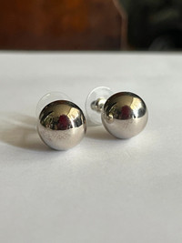MCM Minimalist Sterling Silver Bauble Earrings