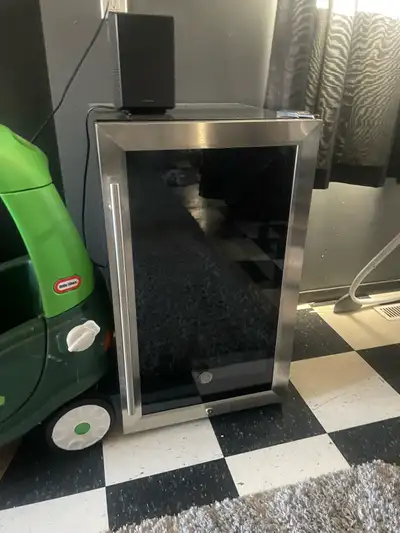 wine, beer, pop, beverage fridge., View more