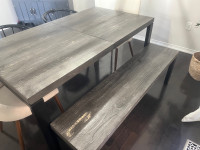 Urban Barn table and bench dining set $500