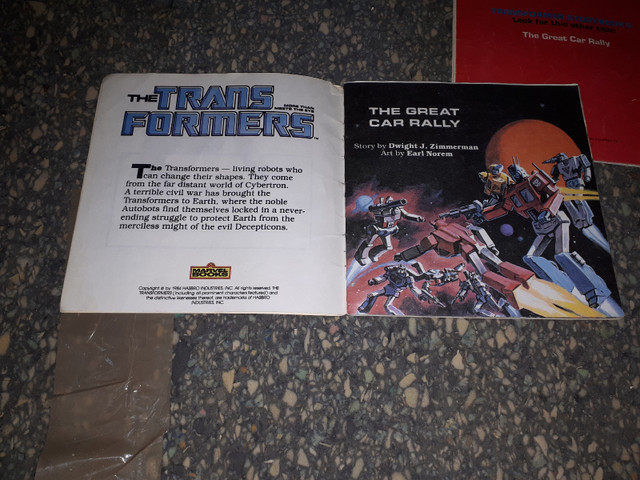 Transformers story books in Comics & Graphic Novels in Saskatoon - Image 3