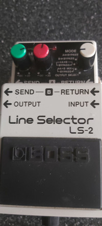Boss line selector pedal