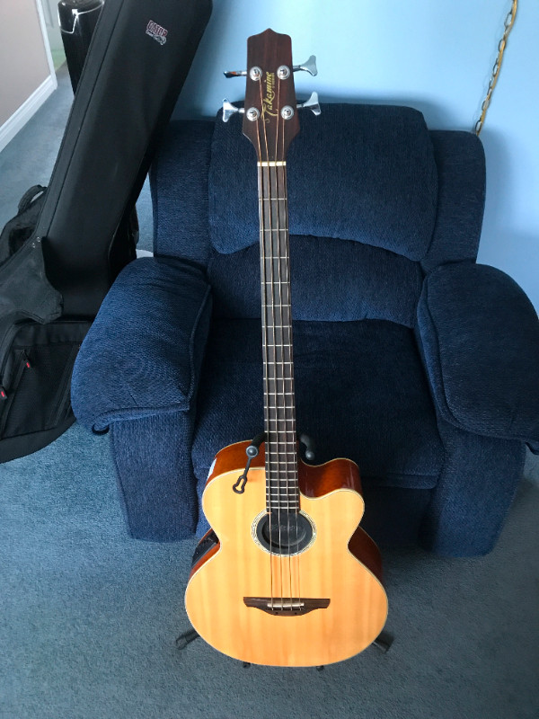 Takamine Super Jumbo Acoustic/Electric Bass Guitar EG512CG. in Guitars in St. John's