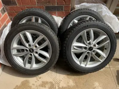 Complete winter tire & wheel set for MINI Cooper Countryman S ALL4. Selling a set of 4 Michelin X-IC...