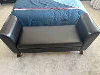 Faux Leather Like-New Storage Bench