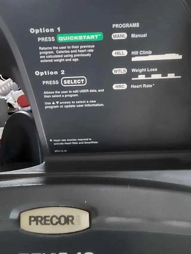 Professional GYM quality elliptical trainer precor USA efx65565415183746125