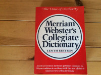 Merriam Webster's Collegiate Dictionary $10