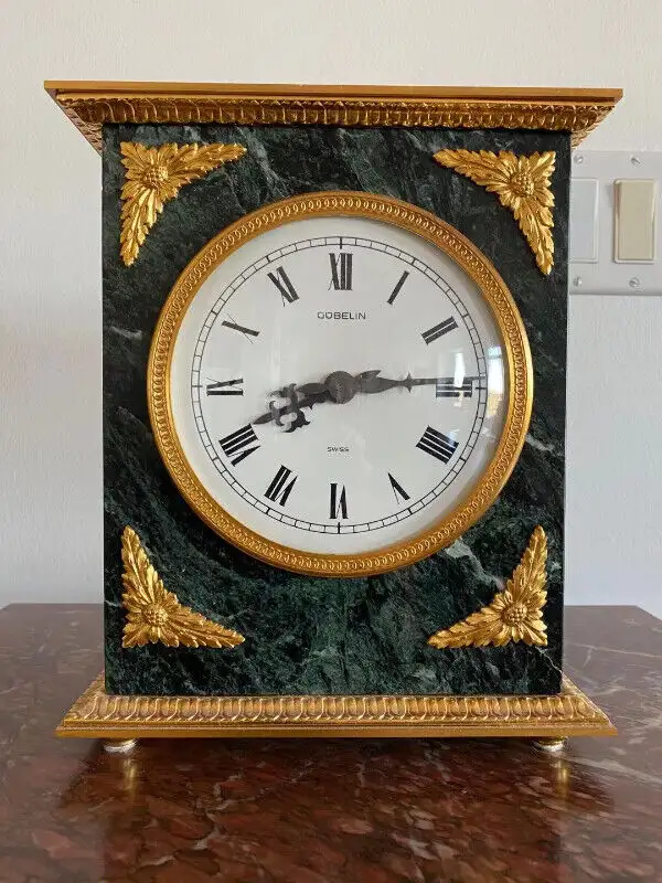 Gubelin Marble Table Clock in Home Décor & Accents in City of Toronto - Image 2