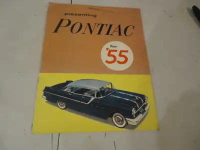 1955 Canadian Pontiac Sales Brochure. GM Canada Issue. Very good Condition. See Pictures. $15 picked...