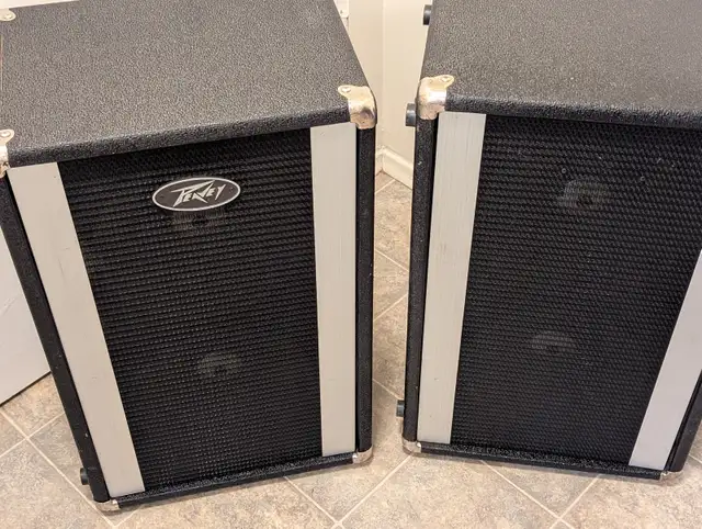 Peavey Stage Monitors Dual 10" Woofers 70 Watts 16 Ohms 1980's in Stereo Systems & Home Theatre in Red Deer - Image 3