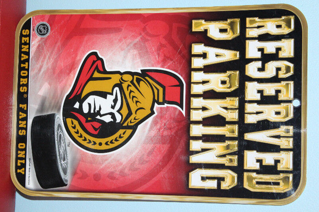 Ottawa Senators NHL Fan Reserved Parking Sign Plate in Arts & Collectibles in City of Toronto - Image 2