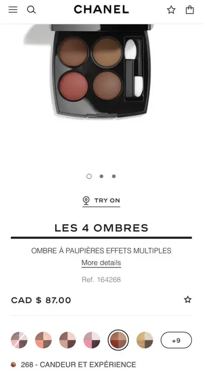 CHANEL eyeshadow palette #268 brand new , View more