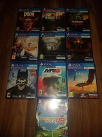 VARIOUS PS4 VR GAMES MOSTLY ALL BRAND NEW PRICES IN DESCRIPTION