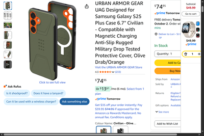 UAG civilian case for Samsung S25 plus - magsafe, View more