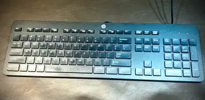 HP wired computer keyboard, View more