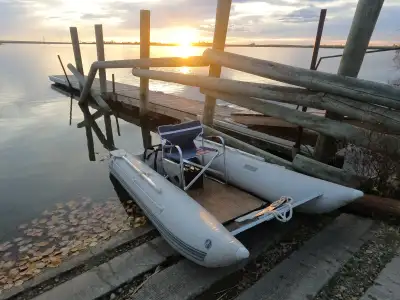 Dependable boat with a lot of success and comfort. Comes with Minn Kota trolling motor but motor is...