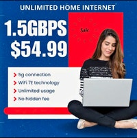 Unlimited High Speed Fibre Internet – Only 54.99/month! Mississauga / Peel Region Toronto (GTA) Preview