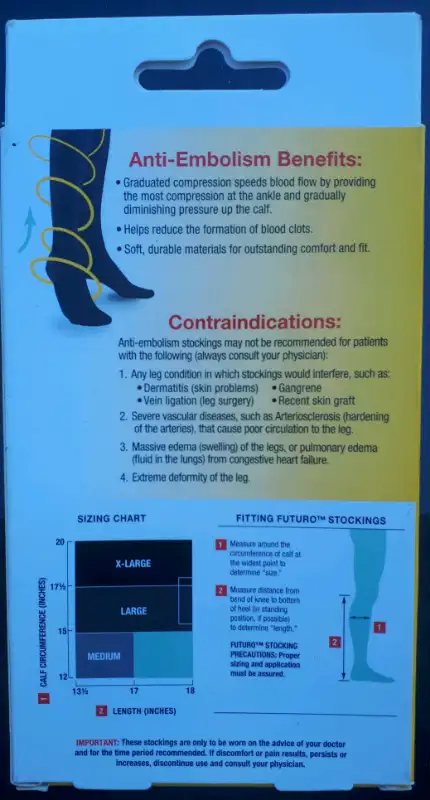 Compression Socks -White LG Size Mod/Mild -NEW $12 each package in Health & Special Needs in St. Catharines - Image 3