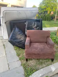 Couch mattress and chair 