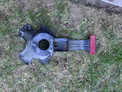 This is a used Jeep tailgate tire mount, ready to give your Jeep that rugged, off-road look! It show...
