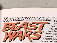 Vintage Transformers Beast Wars Toy Action Figure Magazine