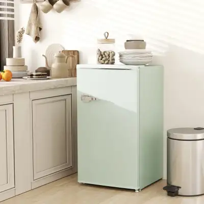Retro Mini Fridge, 3.1 Cu. Ft Single Door Compact Refrigerator w, View more