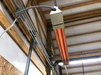 57" long overhead quartz heater 3000 watt