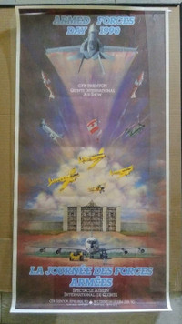 1990 Armed Forces Day Quinte Air Show Poster ULTRA RARE