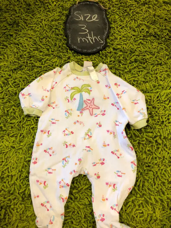 Lot of 3 girls Pekkle Sleepers - 3 mths62863262483585121