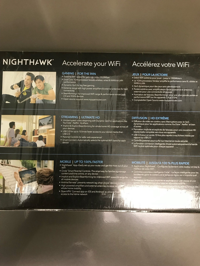 NETGEAR - Nighthawk AC1900 Smart WiFi Router in Networking in Prince George - Image 2