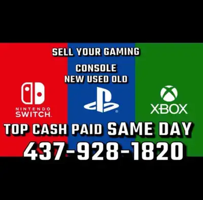 Instant Cash for Ps4/PS5/Xbox/Nintendo/Laptop, View more