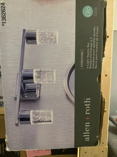 Illuminate your space with this brand new allen + roth Dunwynn 3-light vanity bar, featuring integra...