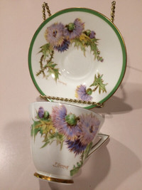Vintage Royal Doulton Glamis Thistle Cup and Saucer