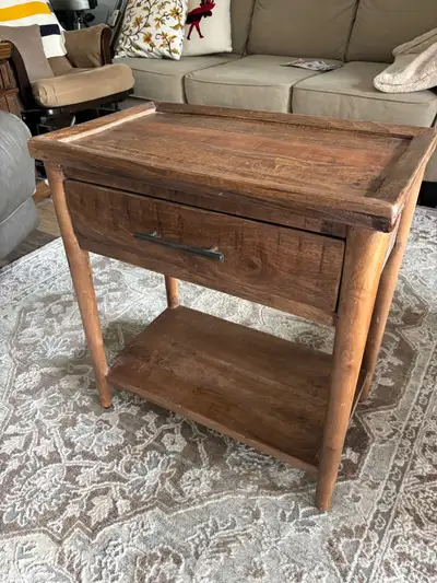 Wood End Table, View more