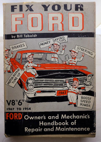 Book - Fix Your Ford V8's and V6's 1954 to 1967 by Bill Toboldt