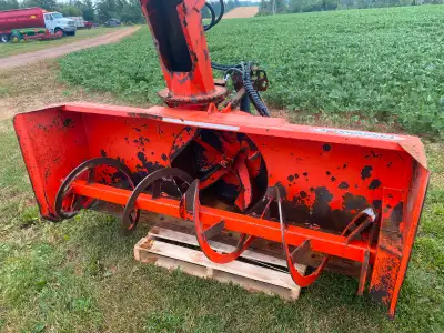 80” Pronovost commercial snowblower with hydraulic rotating and deflecting chute.