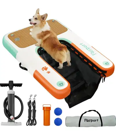 FBSPORT Inflatable Dog Boat Pool Ramp, View more