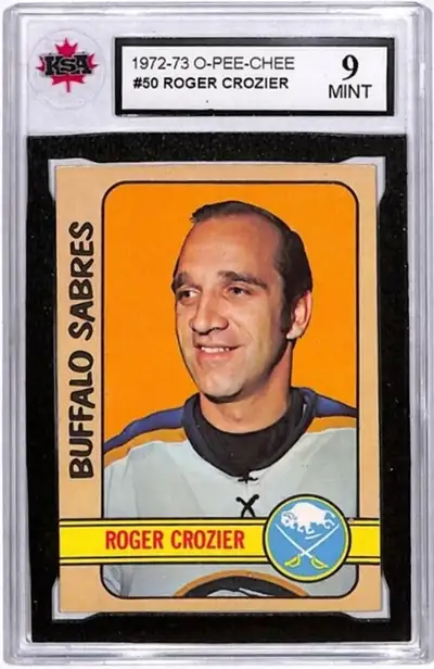 1972-73 O-Pee-Chee Roger Crozier KSA 9 (CP) #50, View more
