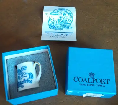 Coalport Fine Bone China Miniature Jug, NIB, View more