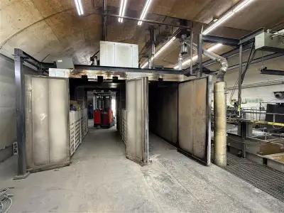 Used Industrial Powder Coat Paint Booth, Oven & Stainless Tanks, View more