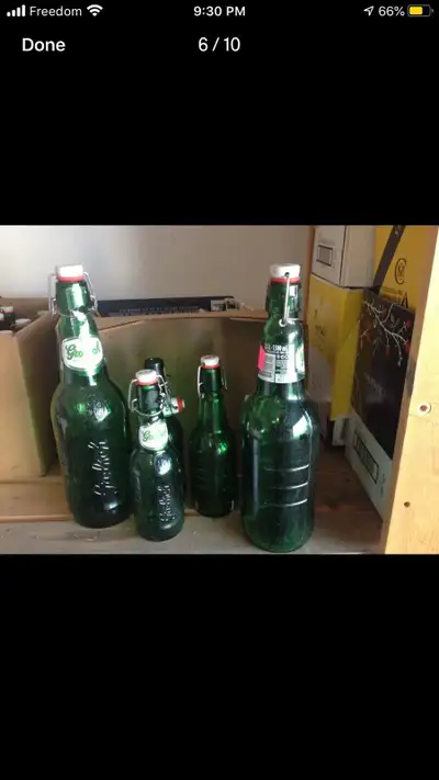 Beer, wine & Kombucha bottles swing top & cork bottles , View more