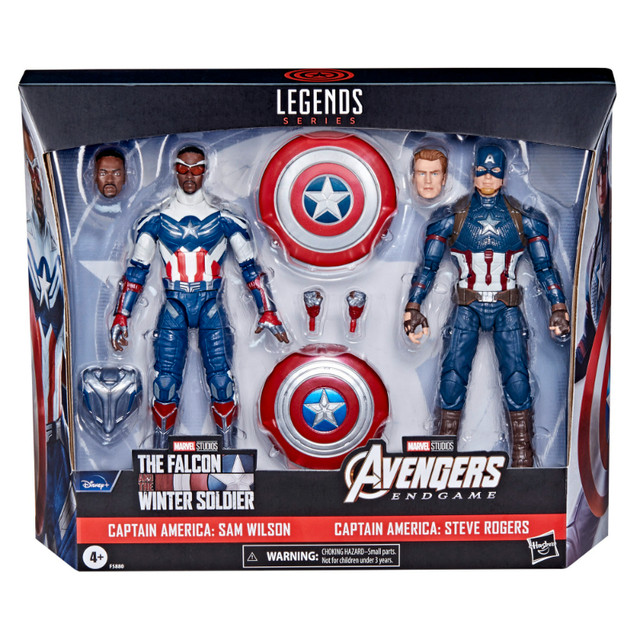 Marvel Legends Captain America Figures Sam Wilson Steve Rogers in Toys & Games in Trenton