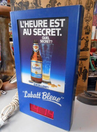 Enseigne - Horloge Labatt Bleue