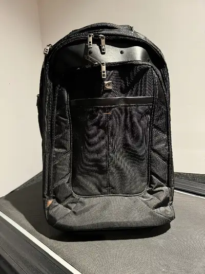 Rolling Laptop Travel Backpack Luggage in excellent condition, View more