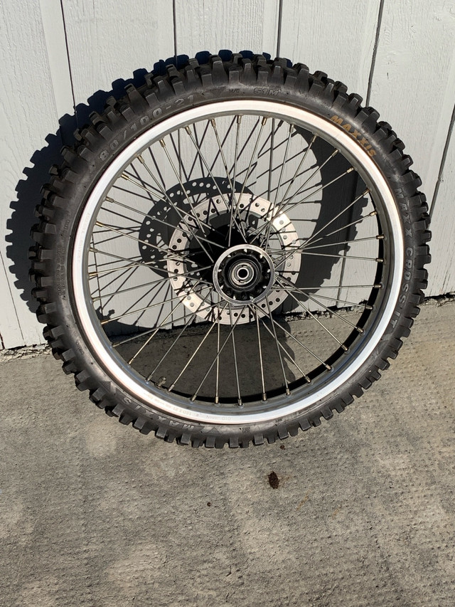 Honda XR CR XL front wheel  in Motorcycle Parts & Accessories in Calgary - Image 2