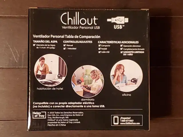 Chillout Personal USB Fan 4"1/2 brand new/ventilateur USB neuf in Other in West Island - Image 4