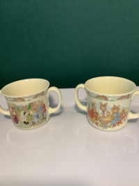 Bunnykins Christening mugs