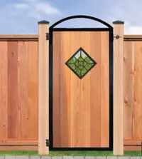 Wrought Iron Insert for Wooden Gate