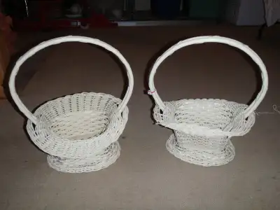 Collectable wicker floral baskets, View more