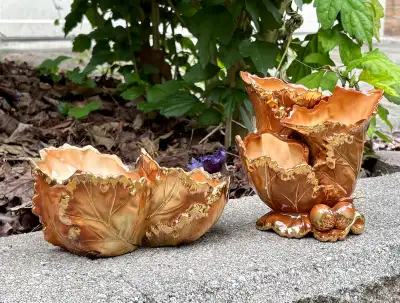 1960s Vintage Enesco Bowl Vase Planter set Made in Japan, View more